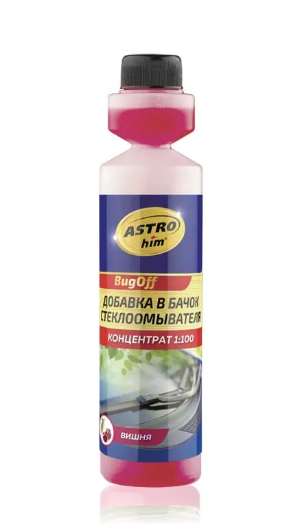 Очиститель стекол летний ASTROHIM с дозатором ВИШНЯ 250мл флакон AC412